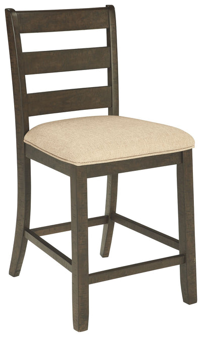 Rokane - Light Brown - Upholstered Barstool (Set of 2).