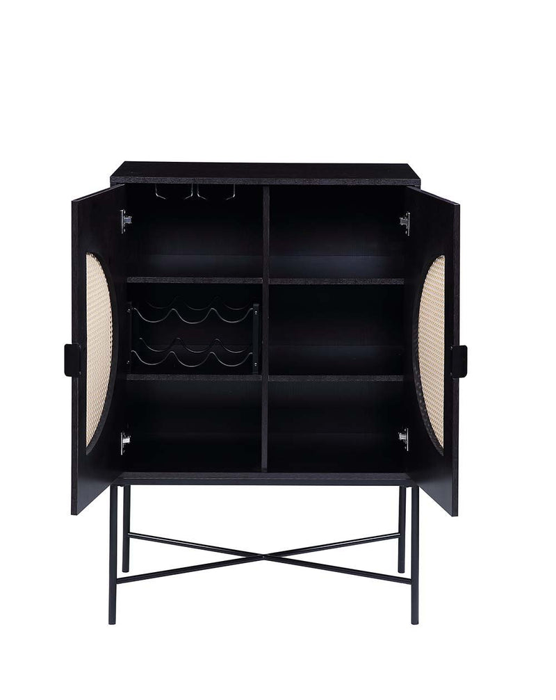 Colson - Wine Cabinet - Black Finish - Grand Furniture GA