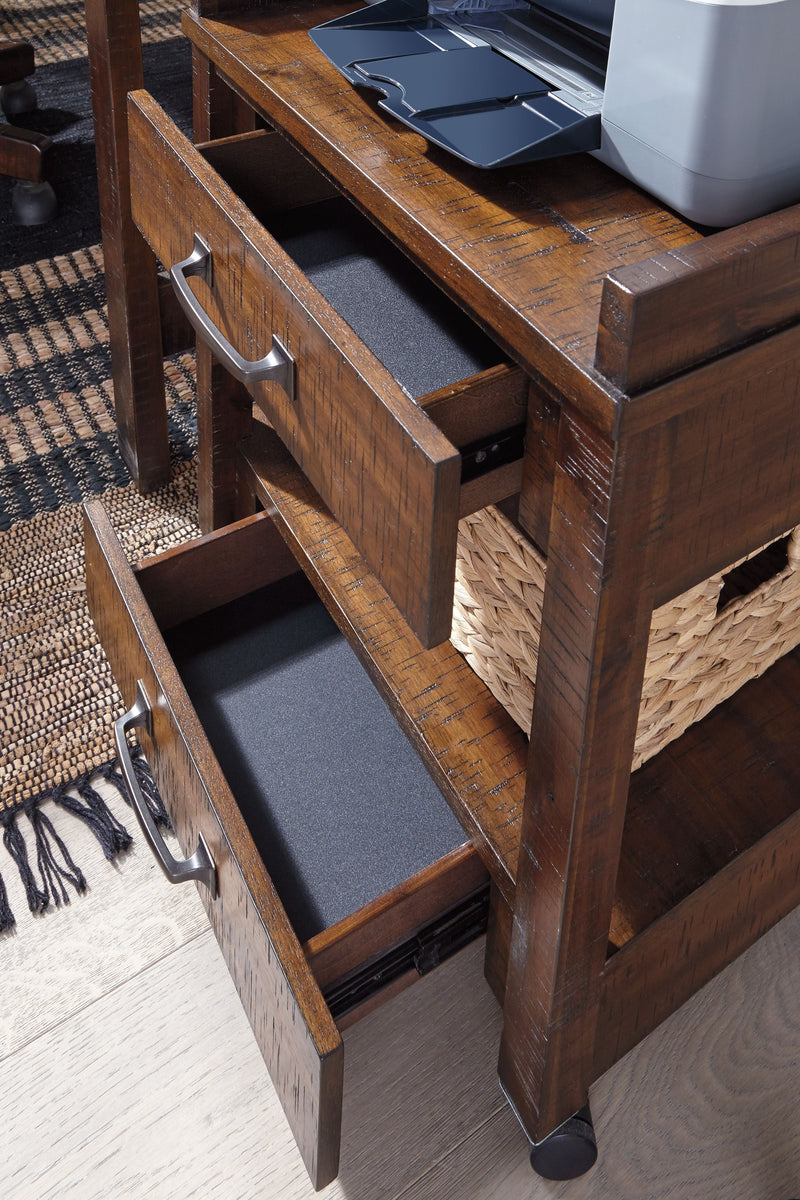 Baldridge - Rustic Brown - Printer Stand.