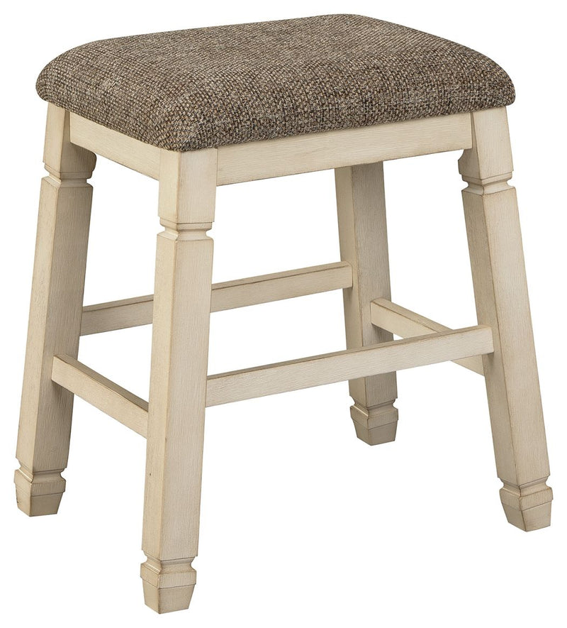 Bolanburg - Beige - Upholstered Stool (Set of 2).