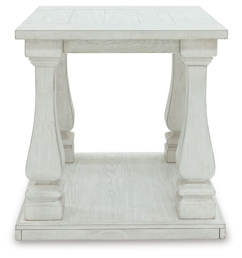 Arlendyne - Antique White - Rectangular End Table.