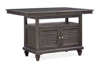 Calistoga - Rectangular Counter Table - Weathered Charcoal.