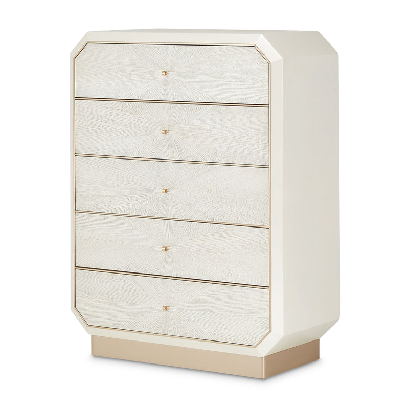 La Rachelle - 5-Drawer Chest - Champagne