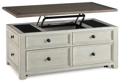 Bolanburg - White / Brown / Beige - Lift Top Cocktail Table.