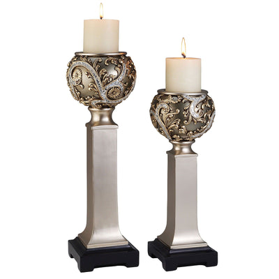 Estelle - Candle Holder Set (Set of 4) - Champagne - Grand Furniture GA