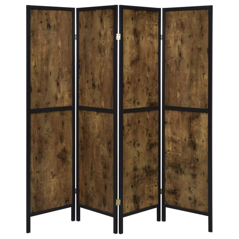 Deepika - 4-panel Solid Design Folding Screen