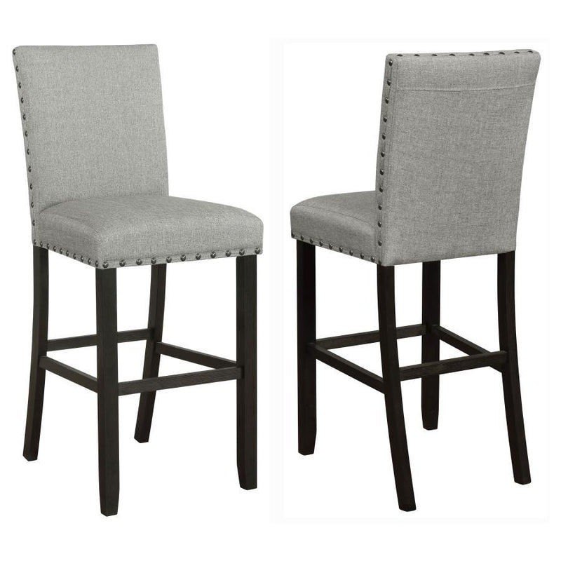 Kentfield - Solid Back Upholstered Stools (Set of 2)