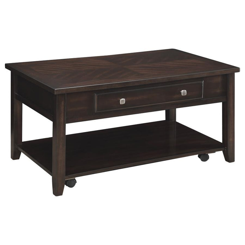 Bradford - Rectangular Lift Top Coffee Table - Walnut - Grand Furniture GA