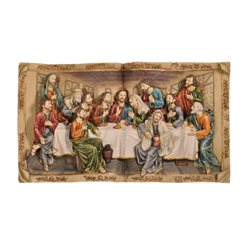 Homili - Last Supper Plaque Book - Multi - Grand Furniture GA