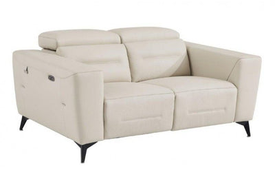 989 - Power Reclining Loveseat With Power Headrest.