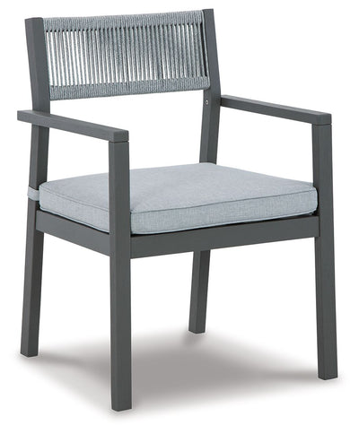 Eden Town - Gray / Light Gray - Arm Chair With Cushion (Set of 2).