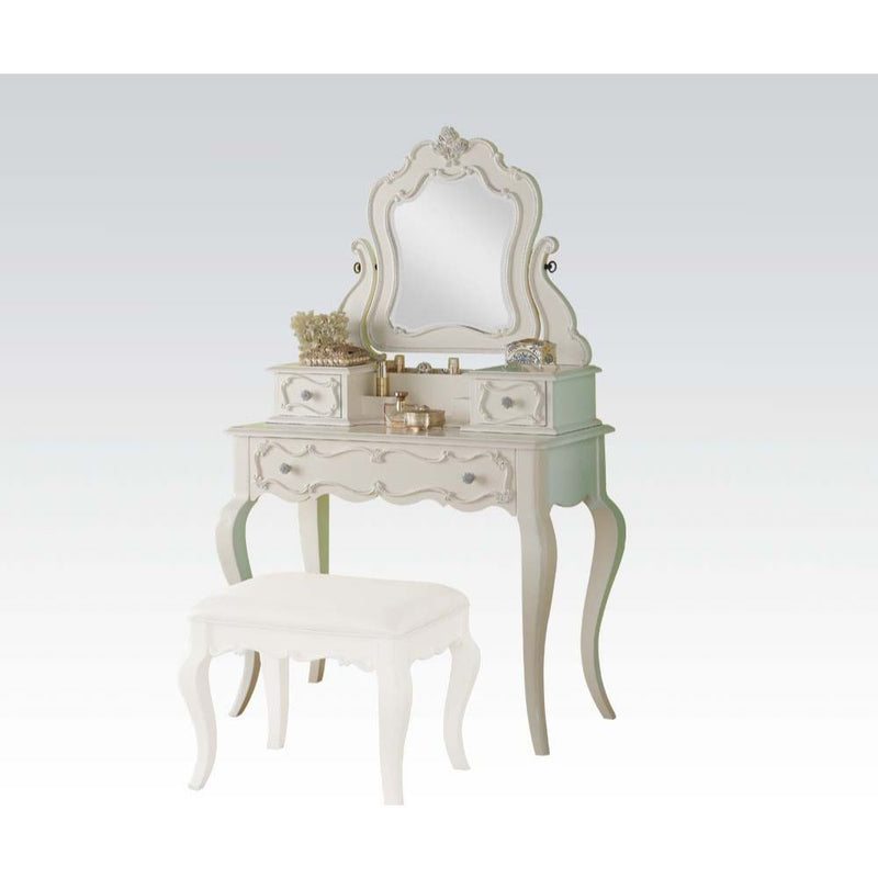 Edalene - Vanity Desk - Pearl White - Grand Furniture GA