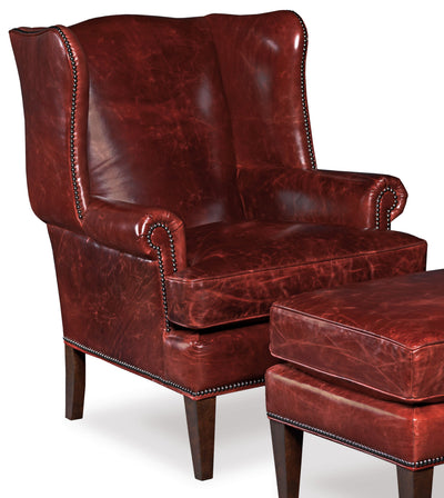 Blakeley - Club Chair - Dark Red.