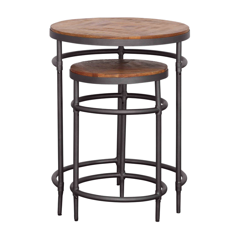 Turner - Nesting Tables (Set of 2) - Natural & Black.