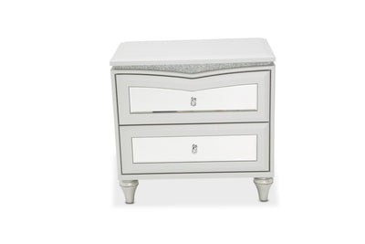 Melrose Plaza - Upholstered Nightstand - Dove