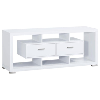 Darien - Geometrical 2-drawer Rectangular TV Console.