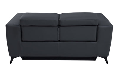 989 - Power Reclining Loveseat With Power Headrest.