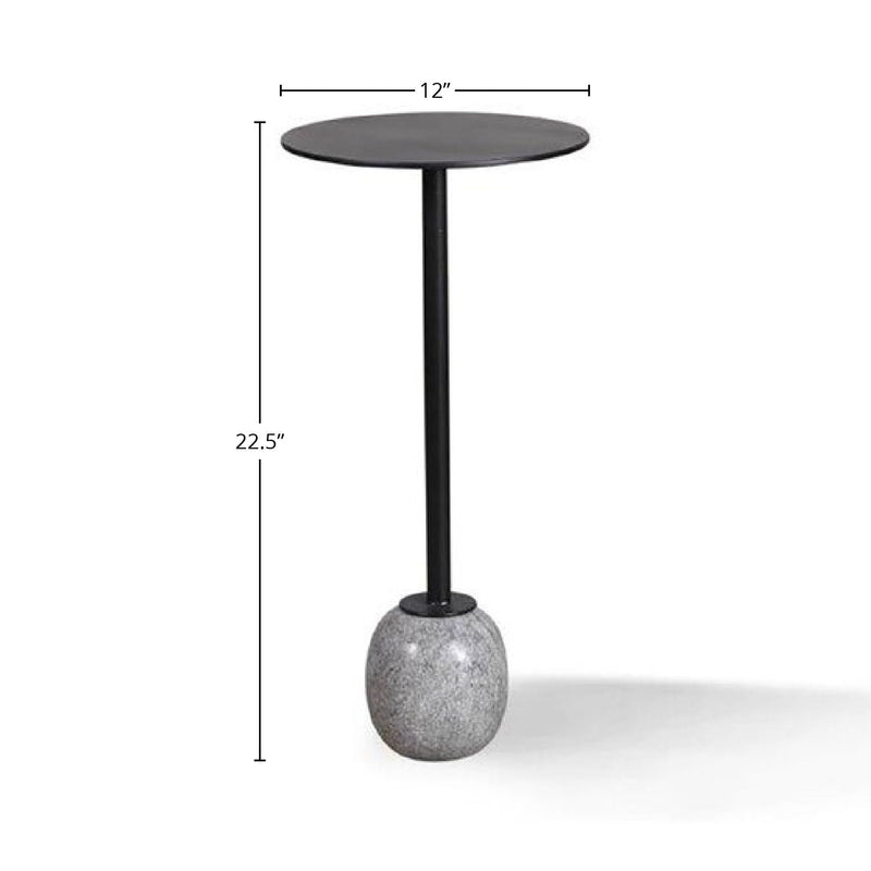 Crossings Serengeti - Accent Table - Iron and Marble