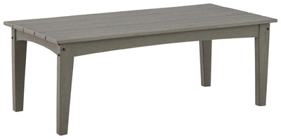 Visola - Gray - Rectangular Cocktail Table.