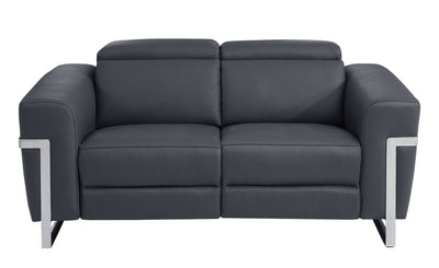 990 - Power Reclining Loveseat With Power Headrest.