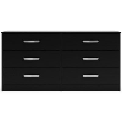 Finch - Black - Six Drawer Dresser - 29'' Height.