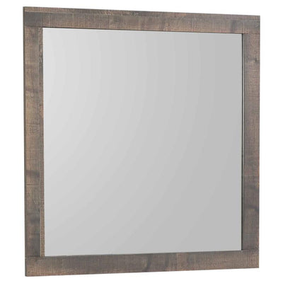 Frederick - Square Dresser Mirror - Weathered Oak.