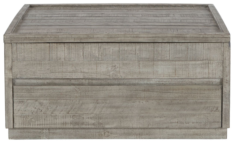 Krystanza - Weathered Gray - Lift Top Cocktail Table
