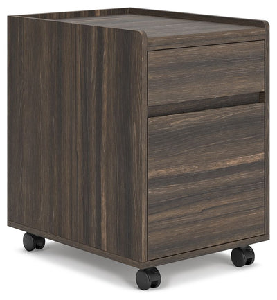 Zendex - Dark Brown - File Cabinet - Filing Cabinets - Grand Furniture GA