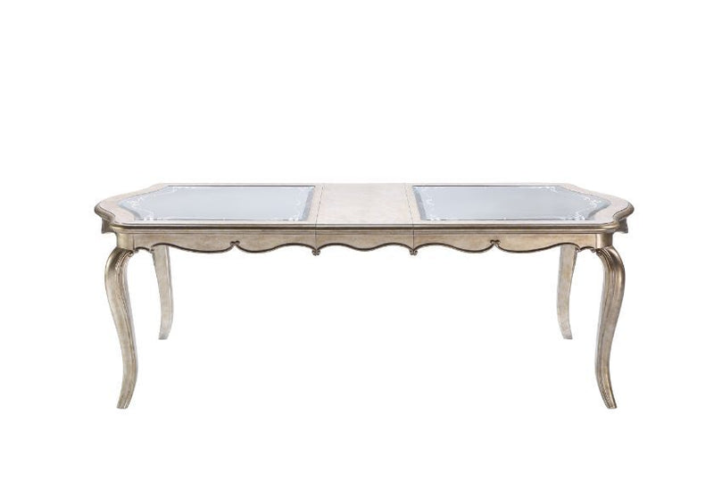 Esteban - Dining Table - Antique Champagne Finish - Grand Furniture GA