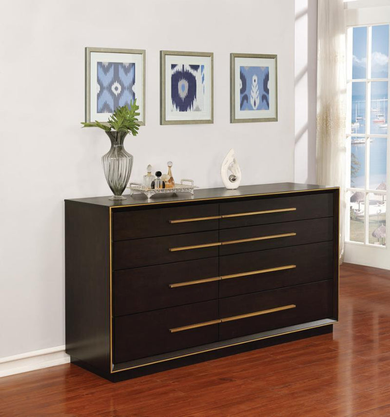 Durango - 8-Drawer Dresser - Smoked Peppercorn.