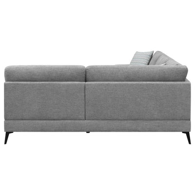 Clint - Upholstered Sectional With Loose Back Grey.