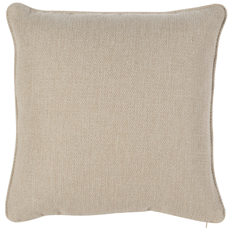 18" Square Welt No Pleats Pillow - Beige