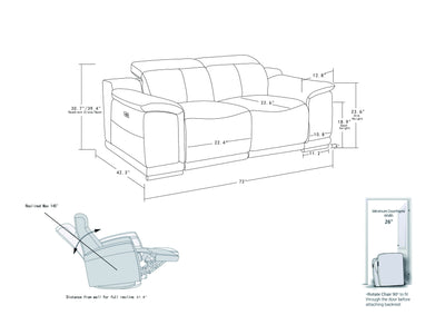 9762 - Power Reclining Loveseat - Reclining Loveseats - Grand Furniture GA