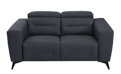 989 - Power Reclining Loveseat With Power Headrest.