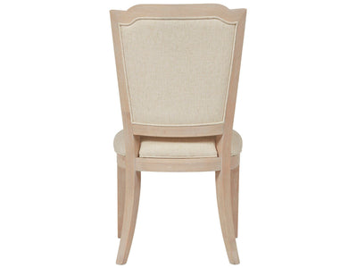 Getaway Upholstered Back Side Chair - Beige.
