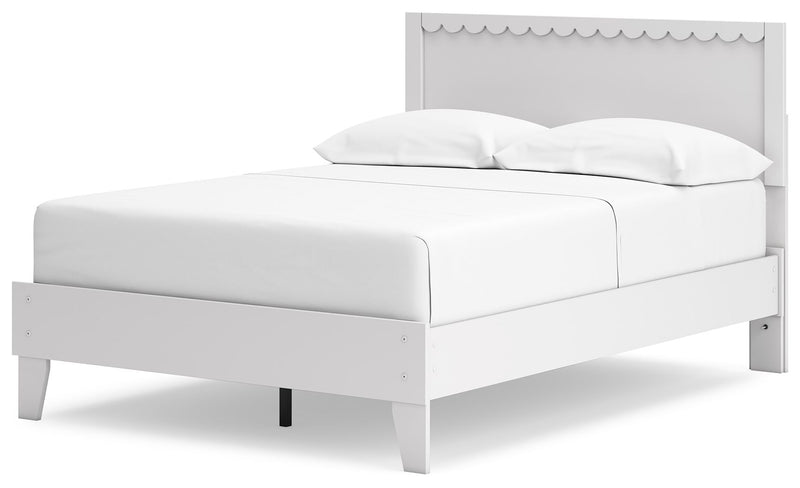 Hallityn - White - Full Panel Platform Bed