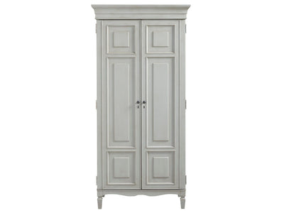 Summer Hill - French Gray - Tall Cabinet - Pearl Silver.