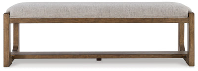 Cabalynn - Oatmeal / Light Brown - Large Uph Dining Room Bench.