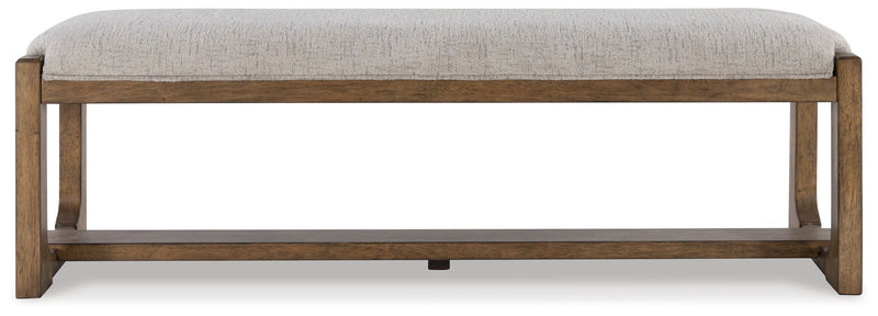 Cabalynn - Oatmeal / Light Brown - Large Uph Dining Room Bench.