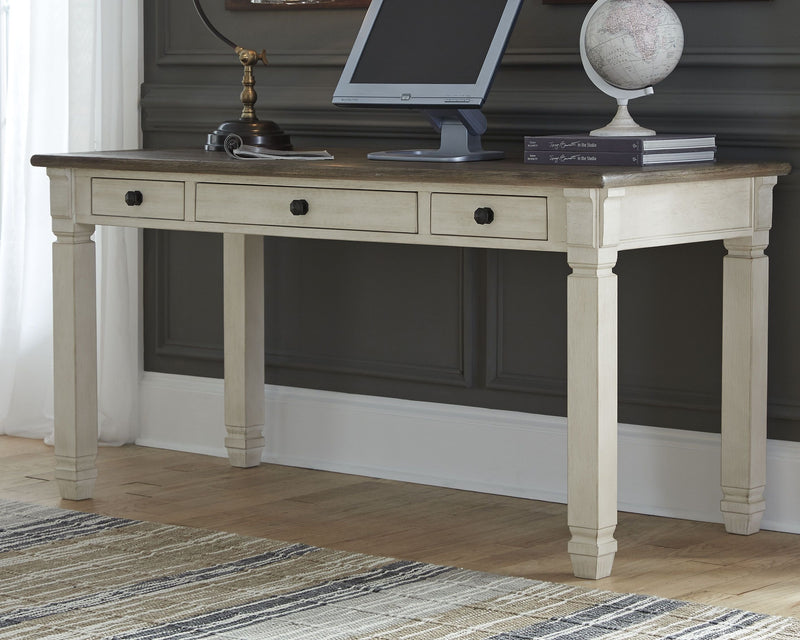 Bolanburg - White / Brown / Beige - Home Office Desk.