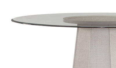 Korey - Round Dining Table - White