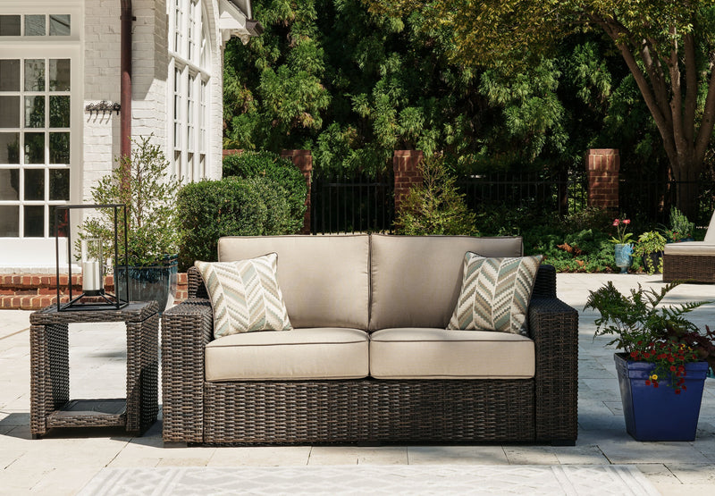 Coastline Bay - Brown - Loveseat W/Cushion.