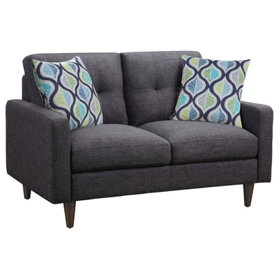 Watsonville - Tufted Back Loveseat - Grey.