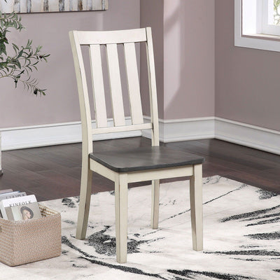 Frances - Side Chair (Set of 2) - Antique White / Gray - Grand Furniture GA