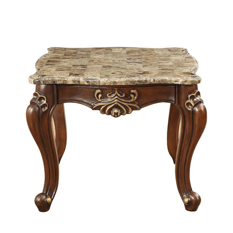 Shalisa - End Table - Marble & Walnut - Grand Furniture GA