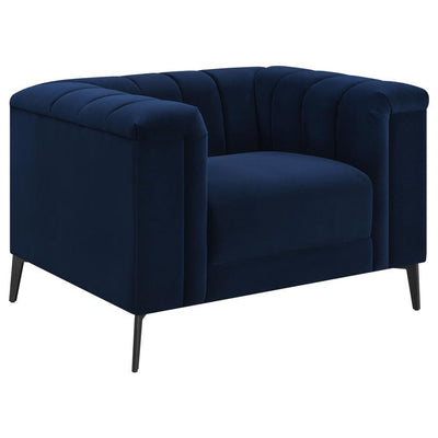 Chalet - Tuxedo Arm Chair - Blue.