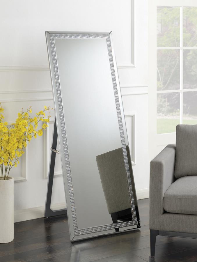 Giddish - Cheval Floor Mirror - Silver.