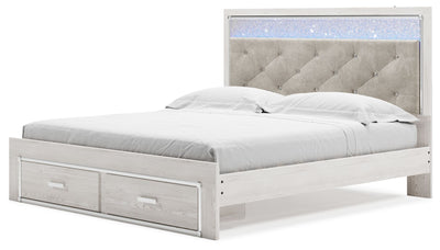 Altyra - White - King Upholstered Storage Bed - Storage Beds - Grand Furniture GA