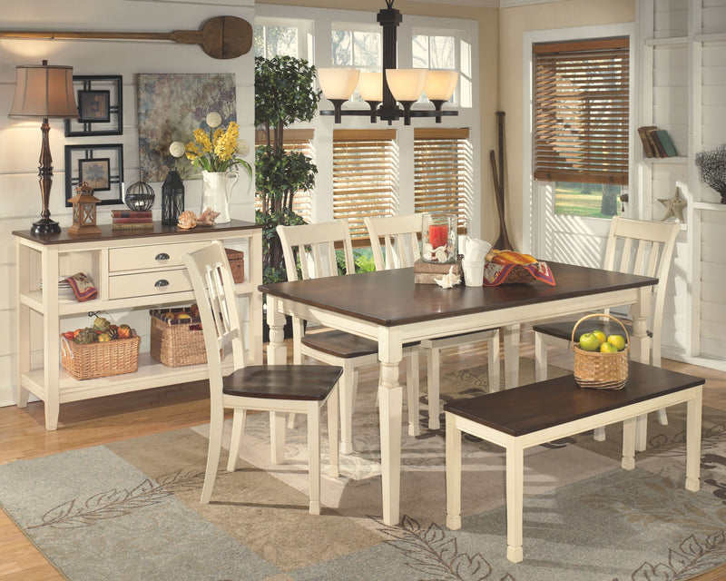 Whitesburg - Brown / Cottage White - Dining Room Server.