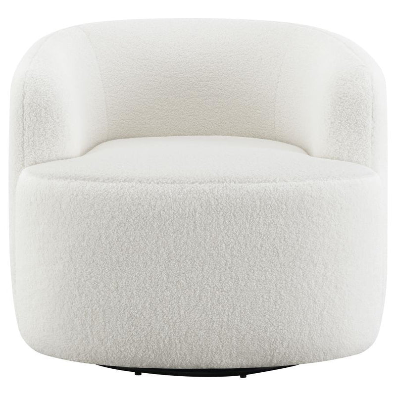 Hudson - Upholstered Swivel Chair - Natural.